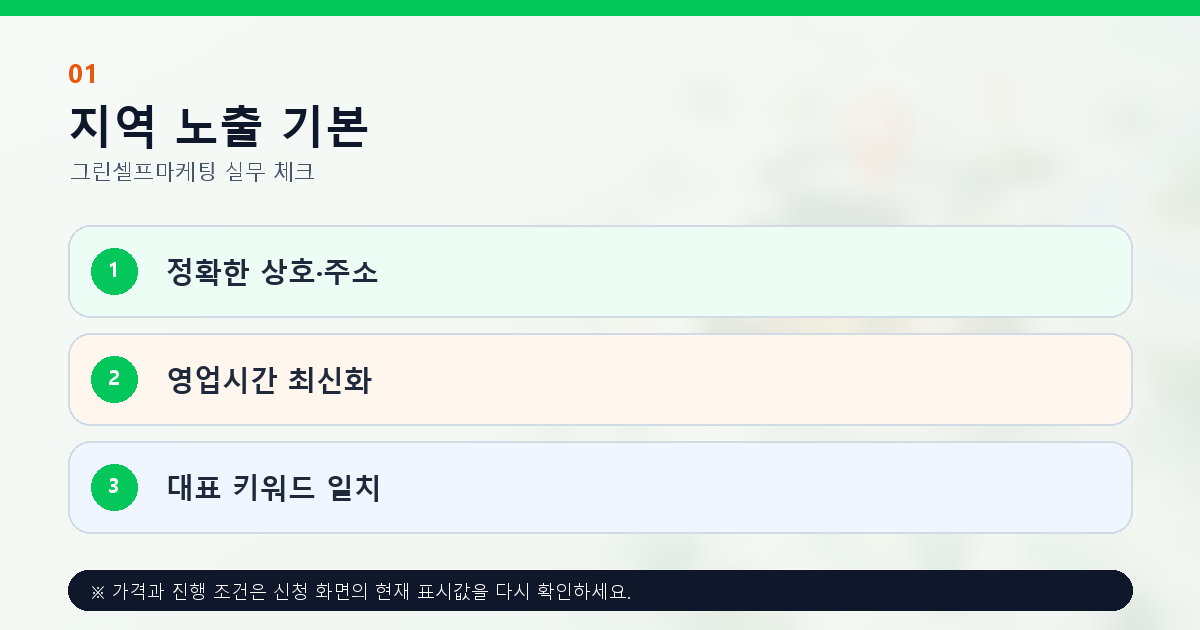플레이스 마케팅 전 상호 주소 영업시간 키워드 점검