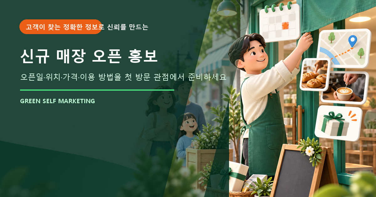 신규 매장 오픈 홍보 대표 이미지