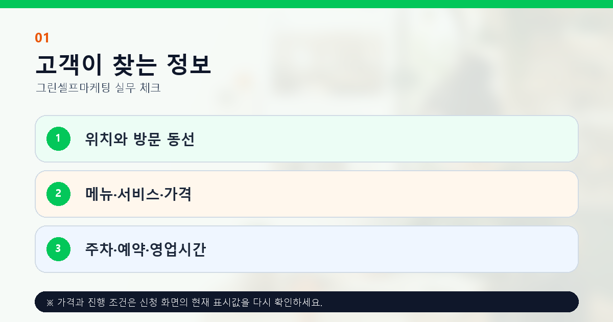 플레이스 블로그 리뷰에 필요한 위치 메뉴 가격 주차 정보