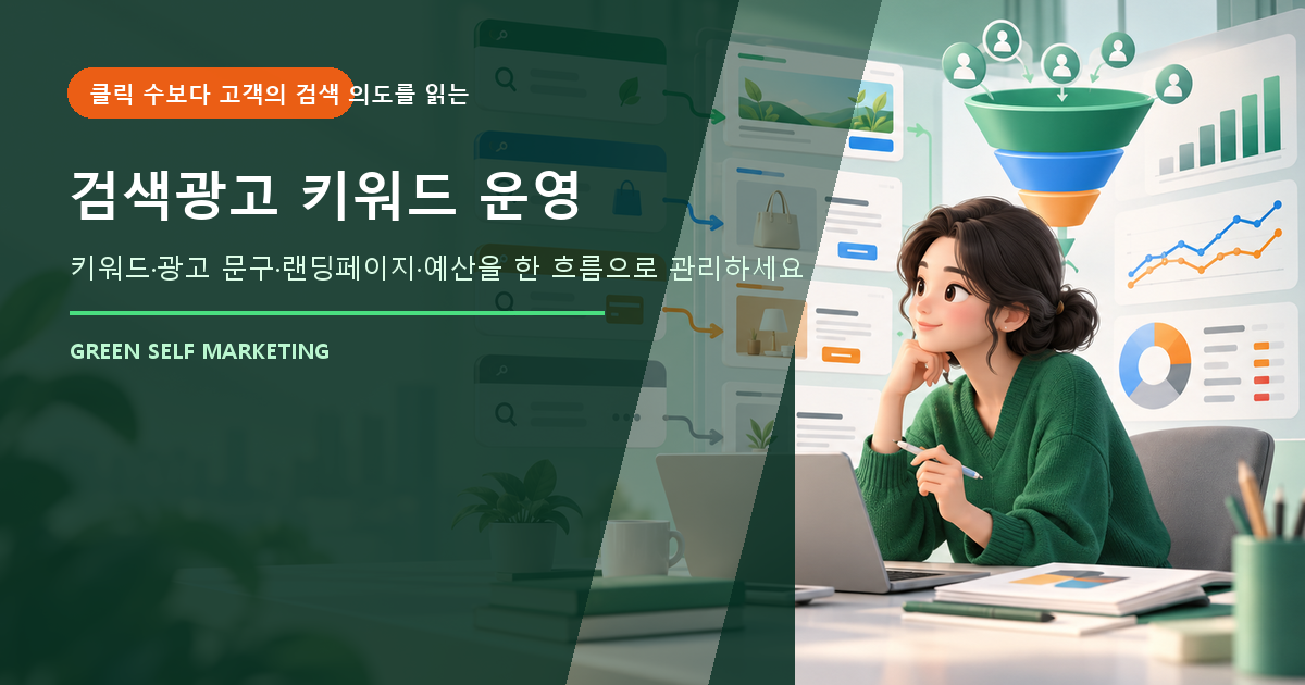 검색광고 키워드 운영 대표 이미지