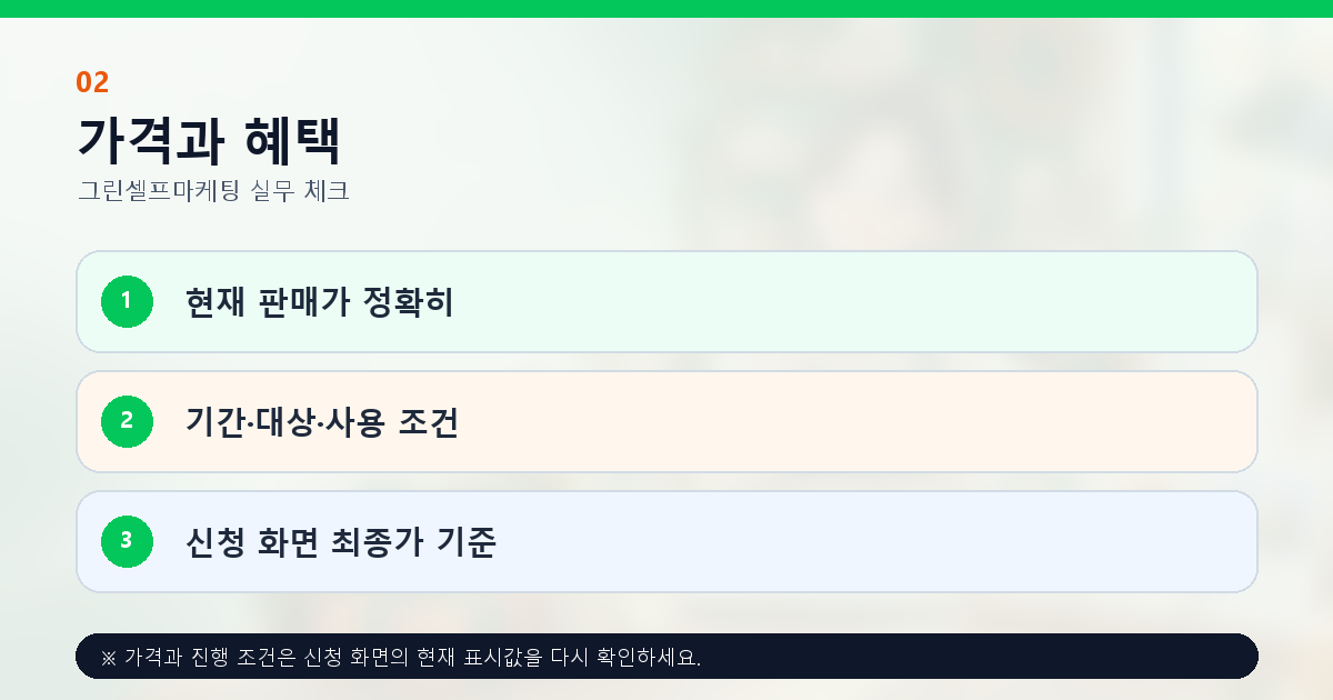 시즌 프로모션 현재 판매가 기간 대상 사용 조건과 최종 금액 안내