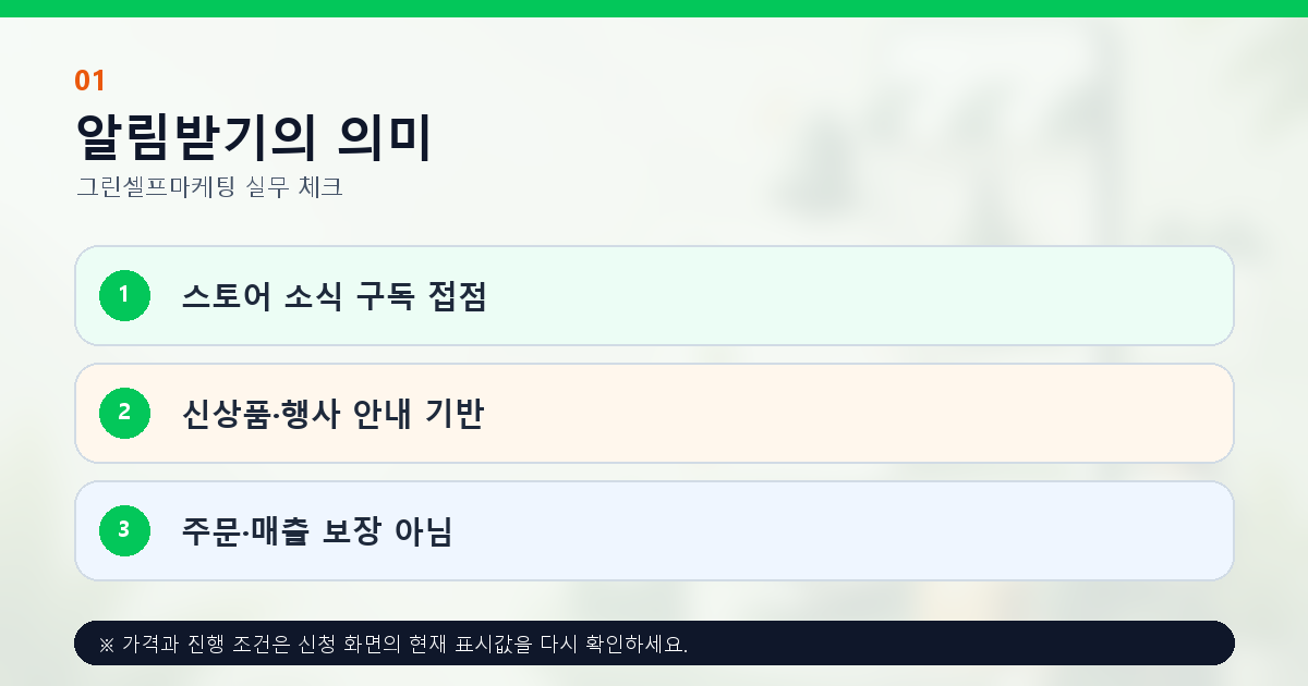 스마트스토어 알림받기의 구독과 재방문 고객 접점