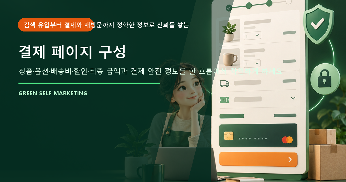 결제 페이지 구성 대표 이미지