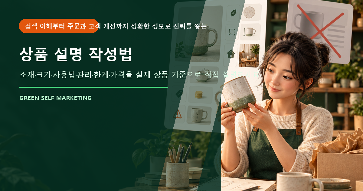 상품 설명 작성법, 복사 문구 대신 실제 특징과 선택 정보를 보여주는 방법 대표 이미지