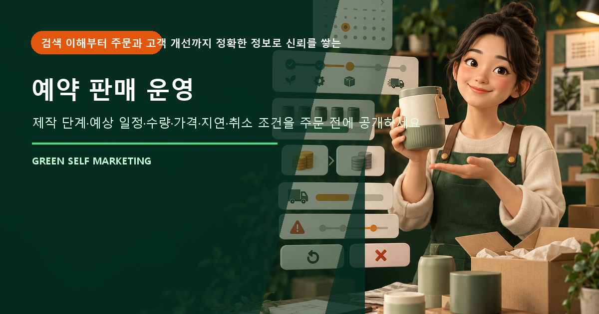 예약 판매 운영 대표 이미지